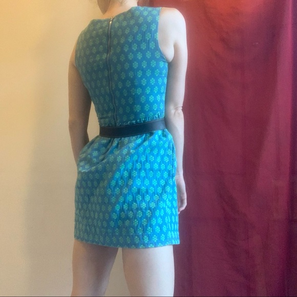 GORMAN lime green turquoise cotton dress - Picture 2 of 3